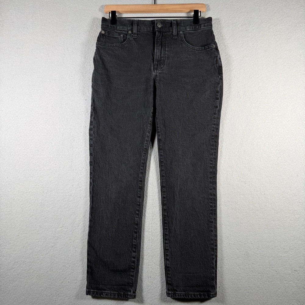 Madewell The Mid-Rise Perfect Vintage Jean Faded Black Tapered Size 27